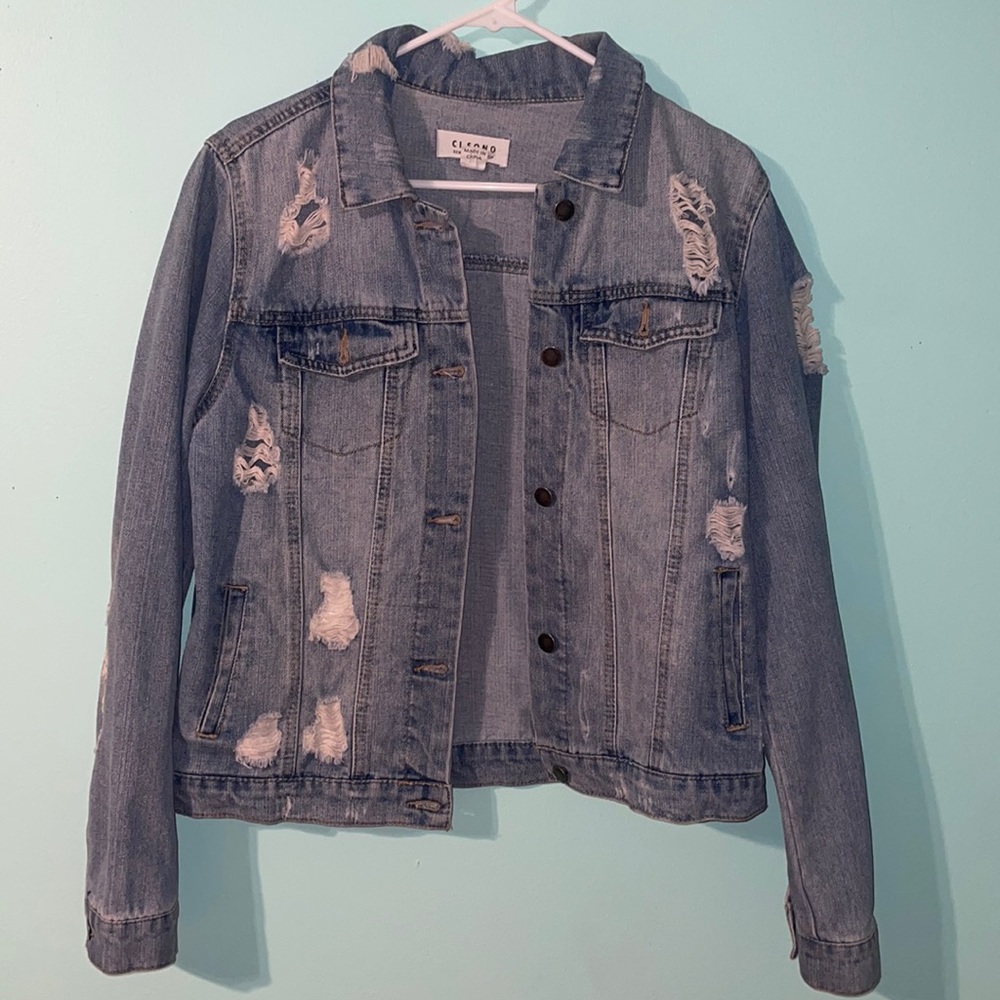 Distressed Denim Jacket